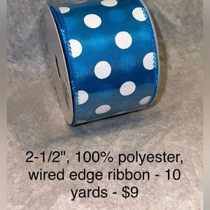 2-1/2" Wired Edge Ribbon